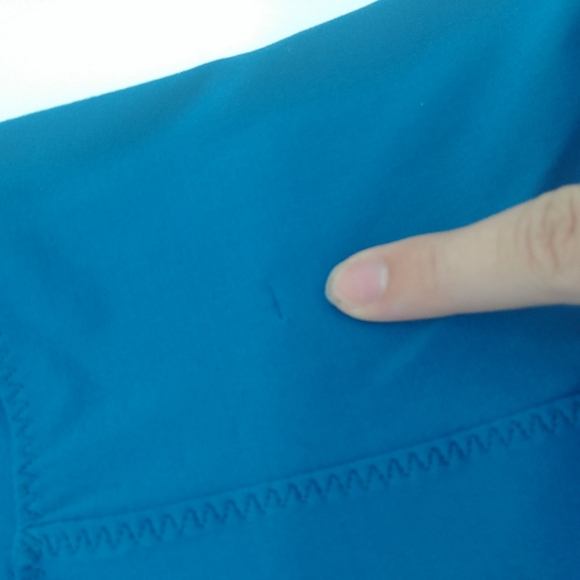 NEW Moda International VS ☆ 90s Y2K Blue Silk Beaded Stretch Tank Blouse Medium - Picture 10 of 16